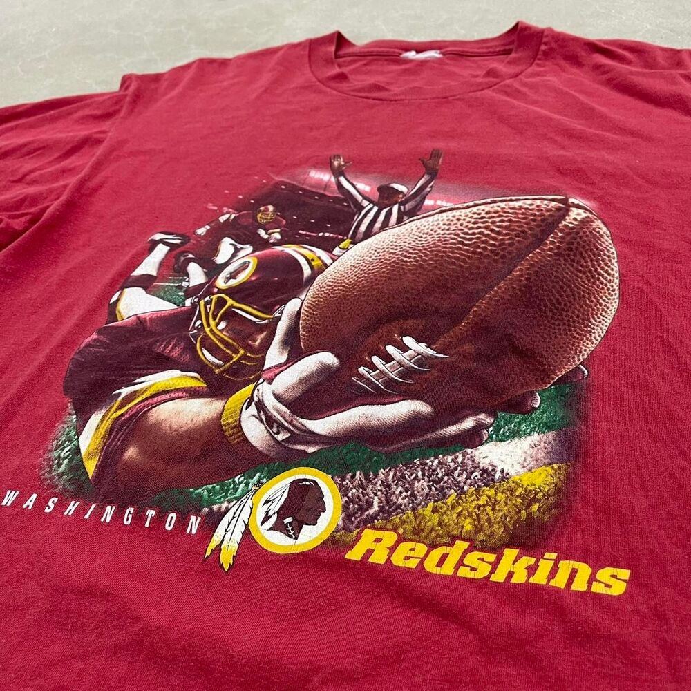 Washington Redskins NFL Vintage Graphic Tee Red Football
